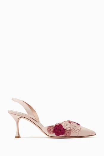 Svemutasli 70 Pumps in Crepe de Chine
