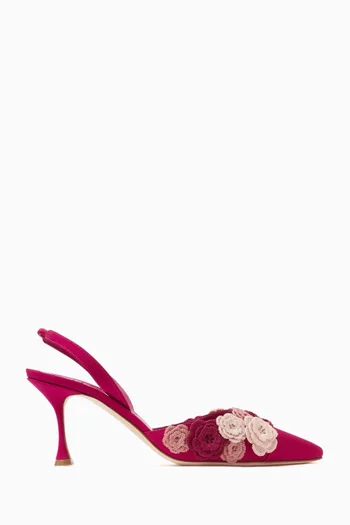 Svemutasli 70 Pumps in Crepe de Chine