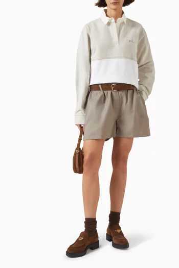 Polo Shirt in Chambray & Jersey