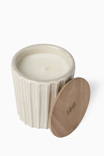Scented Candle with Walnut Lid