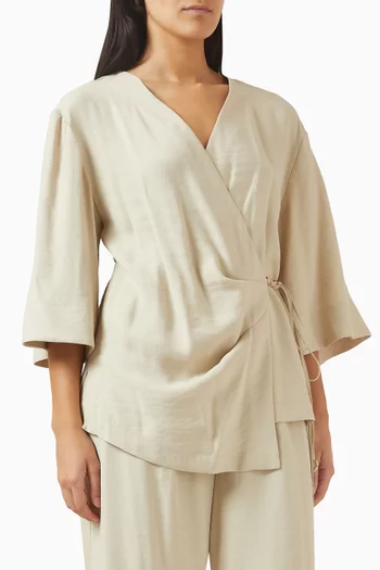 Belted Kimono Shirt