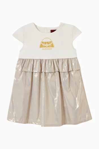 Logo Ruffle Dress