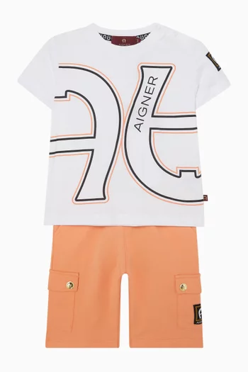 Logo-print T-shirt in Cotton
