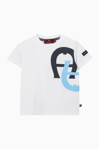 Logo-print T-shirt in Cotton