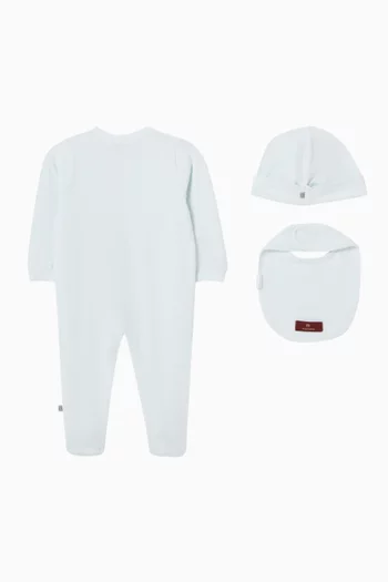Logo Pyjama, Bib & Beanie Gift Set
