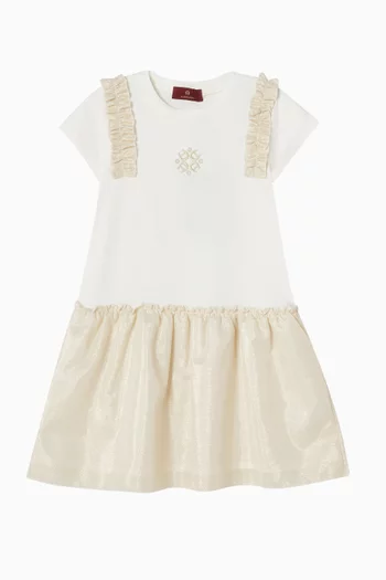 Ruffle Logo Dress