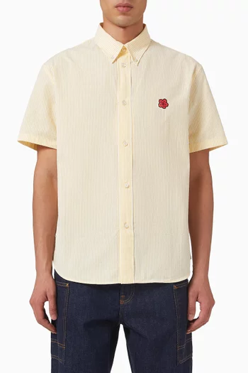 Boke Flower Shirt in Cotton Seersucker