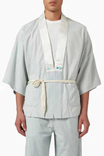 Oversized Kimono Shirt in Chambray