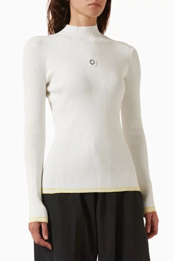 Boke Flower 2.0 Rib Top in Viscose Blend