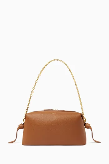 Brioche Pouch in Grained Leather