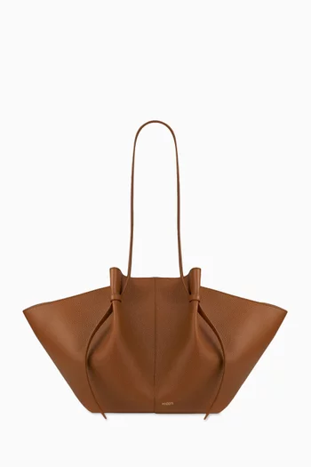 Large Mochi Tote Bag in Grained Leather