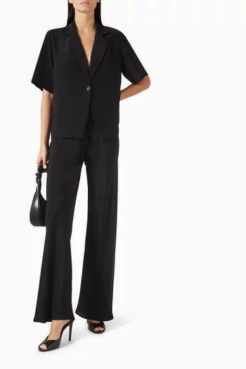 Kaleen Collared Top in Silk