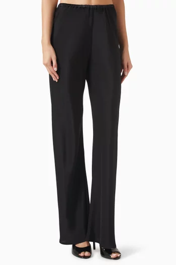 Naomi Wide-leg Pants in Silk