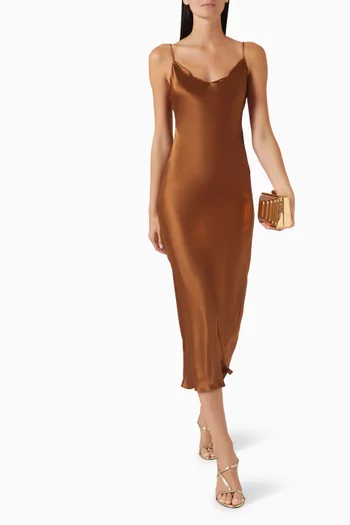 Taylor V-neck Dress in Silk