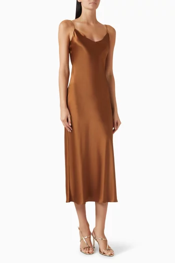 Taylor V-neck Dress in Silk