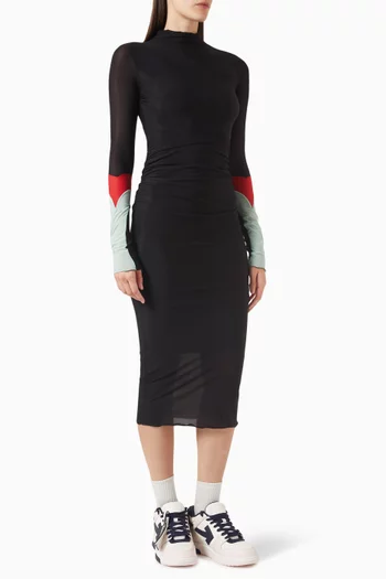 Ruched-side Dress in Jersey