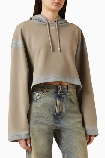 Spray-off Crop Hoodie