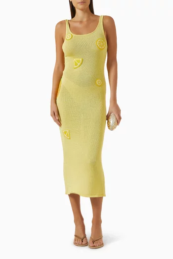 Citron Tank Midi Dress in Knit