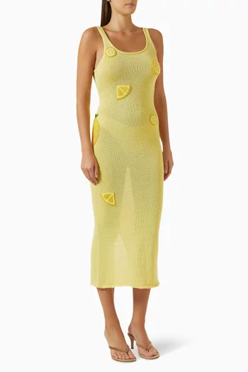 Citron Tank Midi Dress in Knit