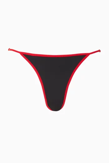 Cerise Thong Bikini Briefs