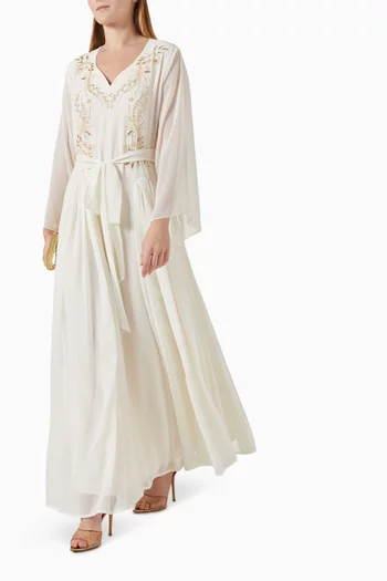 Embellished Kaftan in Chiffon