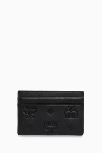 Aren Card Case in Visetos Leather