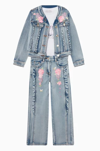 Floral Denim Jacket