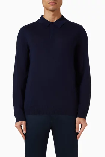 Polo Shirt in Merino Wool