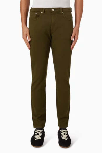 Garment-dyed Jeans in Stretch Denim