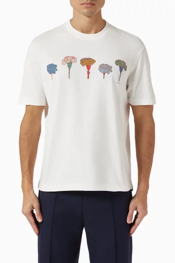Carnations T-shirt in Cotton