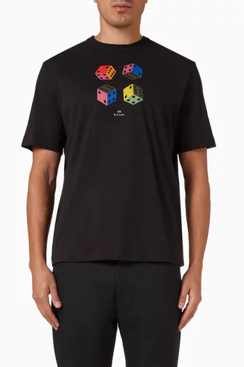 Dice Casual Fit T-shirt in Cotton
