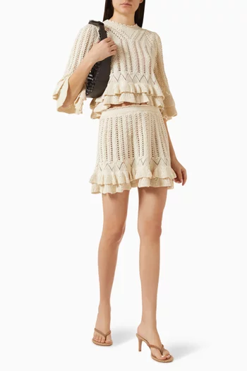 Nelle Knit Skirt in Cotton