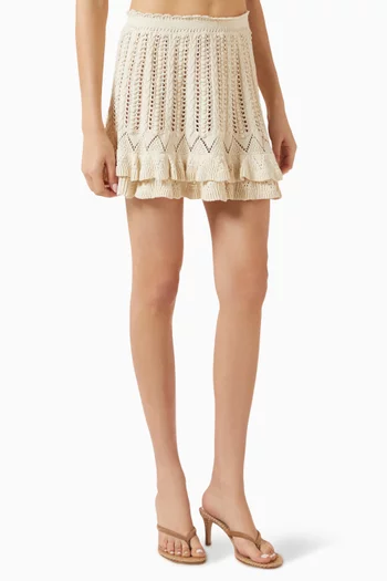 Nelle Knit Skirt in Cotton