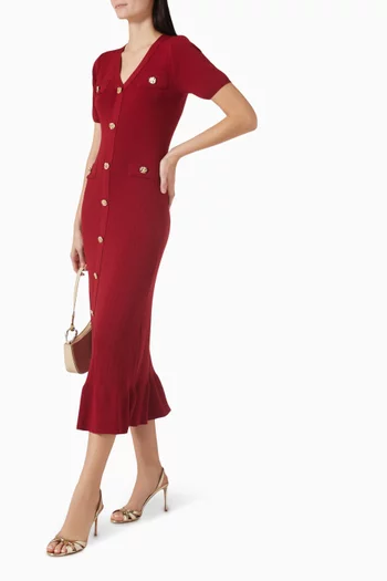 Rose Button Dress