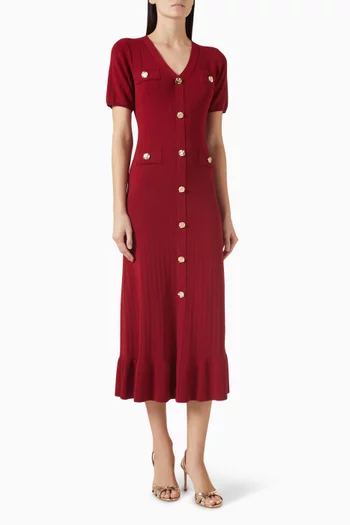 Rose Button Dress