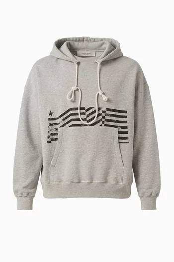 Unisex Vintage Flag Hoodie in Cotton