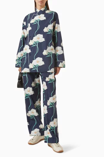Archive Rose Pyjama Pants in Cotton Poplin