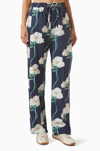 Archive Rose Pyjama Pants in Cotton Poplin
