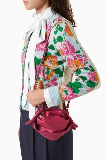 Mini Kumo Crossbody Bag in Leather