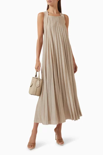 Edacki Halterneck Dress in Plissé