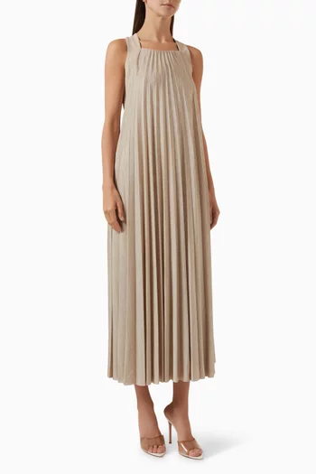 Edacki Halterneck Dress in Plissé