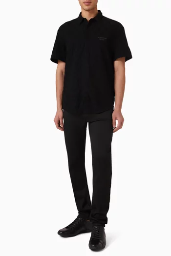 x Porsche Jacquard Polo T-shirt in Cotton