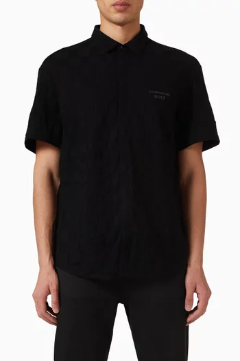 x Porsche Jacquard Polo T-shirt in Cotton
