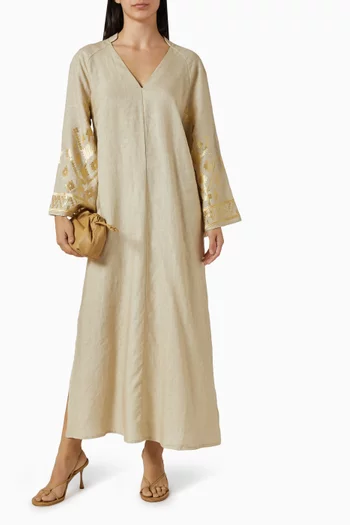 Embroidered Maxi Dress