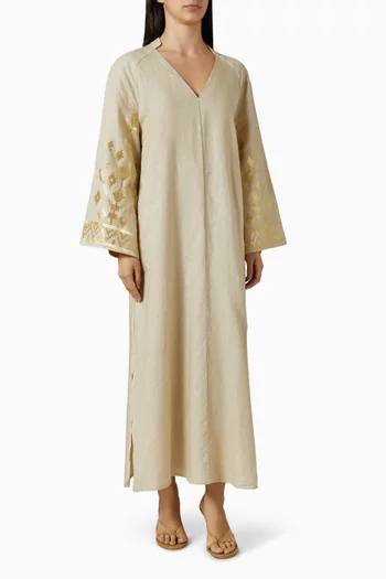 Embroidered Maxi Dress