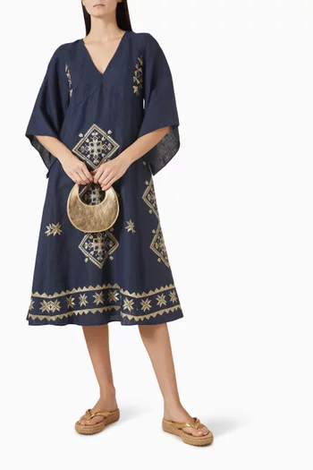 Embroidered Maxi Dress