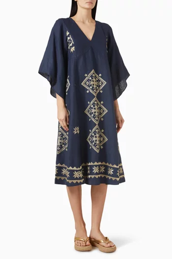 Embroidered Maxi Dress