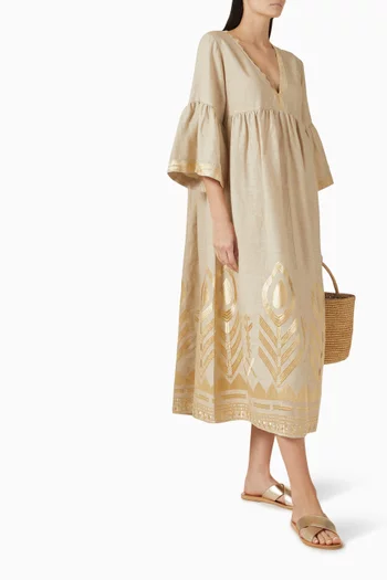 Embroidered Maxi Dress