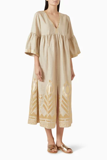 Embroidered Maxi Dress