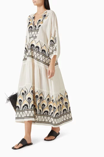 Embroidered Maxi Dress